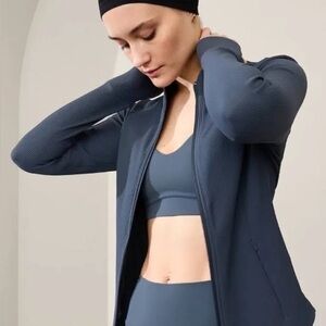 Athleta Salutation Rib Zip-Up Jacket